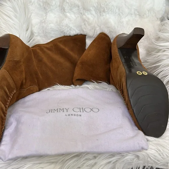 #1A NWOT Jimmy Choo Brown Ankle Boots OFFER FIRM - Picture 5 of 7
